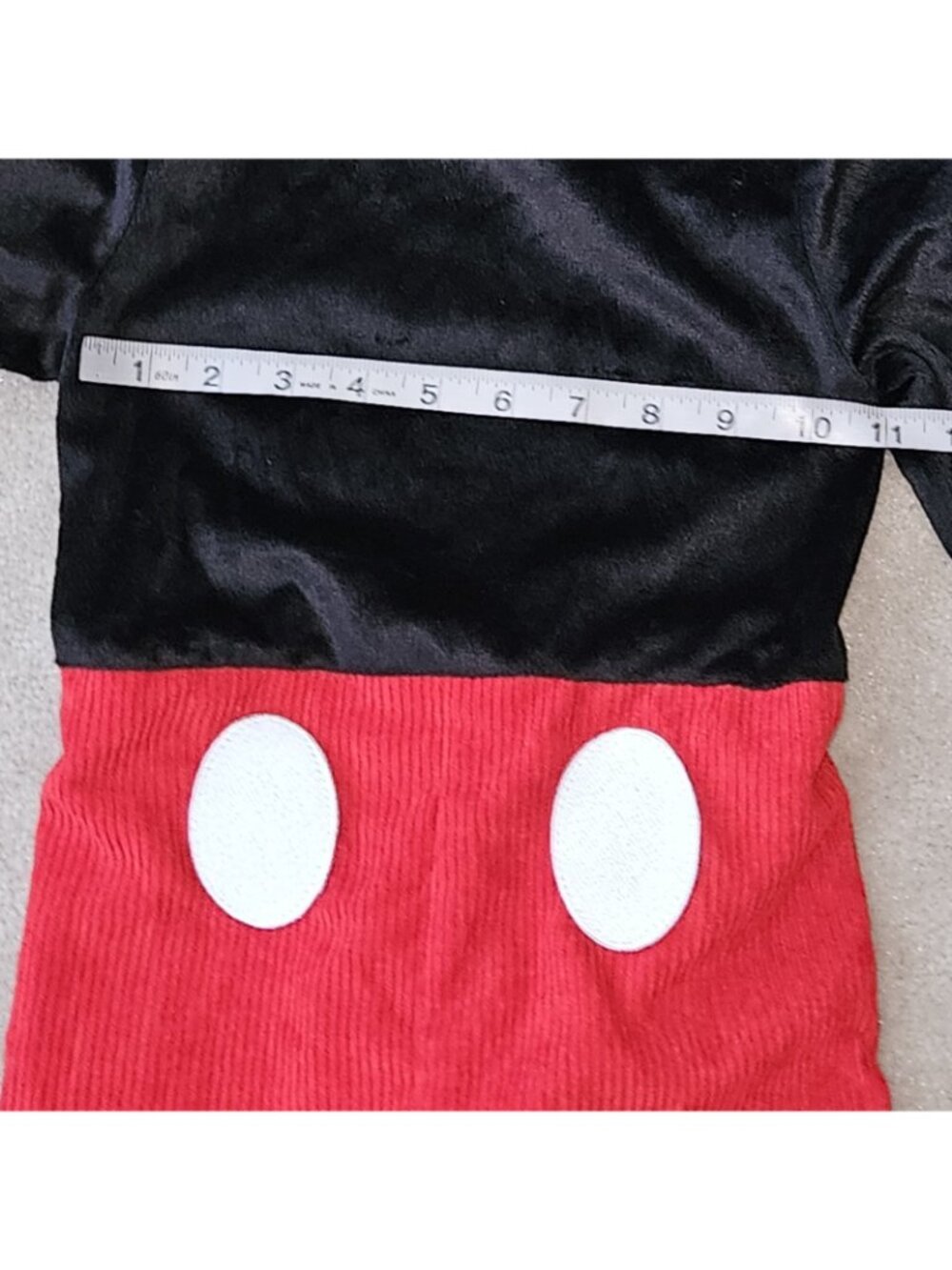 Disney Mickey Mouse Halloween Costume Toddler 2T Jumpsuit Headpiece Spirit - Picture 2 of 16